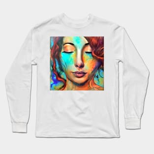 portrait of Tori Amos Long Sleeve T-Shirt